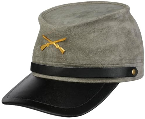 Cappellishop Cappello Sudista in Pelle camoscio Beanie Taglia Unica - Grigio