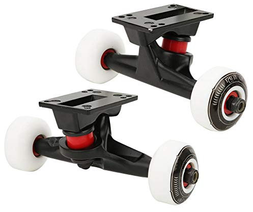VGEBY Skateboard-Radsatz, Qualitäts-Doppelverzerrter Skateboard-LKW-Kombi-Satz Radhalterungs-Brückensatz
