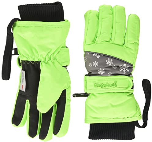 Playshoes Finger Gloves Snowflakes, Guantes Unisex Niños, Verde (Green 29), 5