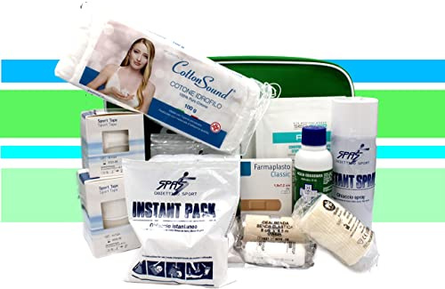 SPAS Borsa Medica Sportiva Completa di Prodotti Medici con Tracolla