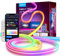 Gaoxun Neon LED Strip 3m, RGBIC Streifen mit WiFi App-Steuerung, Fernbedienung, Musik Sync, kompatibel mit Alexa, Google Assistant, DIY Lichtband für Wohnzimmer Schlafzimmer Gaming Wand Deko