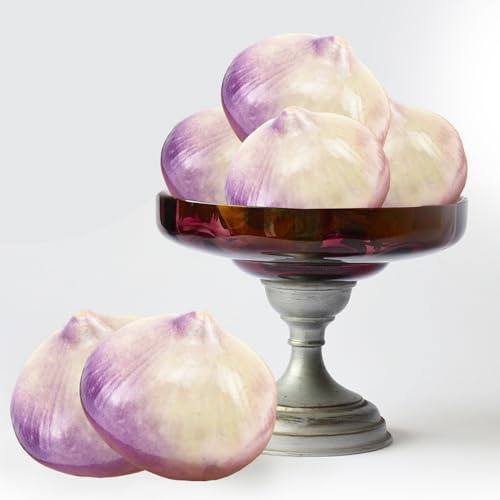 Tuxiaobu Cebolla falsa, 6 cebollas de plástico sintético, decoración de frutas artificiales