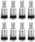 ZMDMAH 8pcs Autoventile, Silber Reifenventil, Metallventile für Alufelgen, Autoreifen Ventil Autoreifen, Ventileinsatz Auto Ventile, Reifen Ventile Reifenventile Pkw Universal Felgenventile 11,3 mm