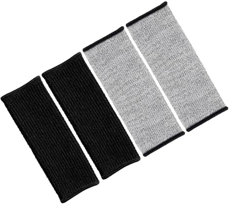 Veemoon Maniche Protettive Antitaglio da 20 CM per Uomo Set 2 Paia Protezioni per Avambracci Resistenti a Forature e Spine Maniche di Sicurezza Traspiranti per Saldatura Cucina e