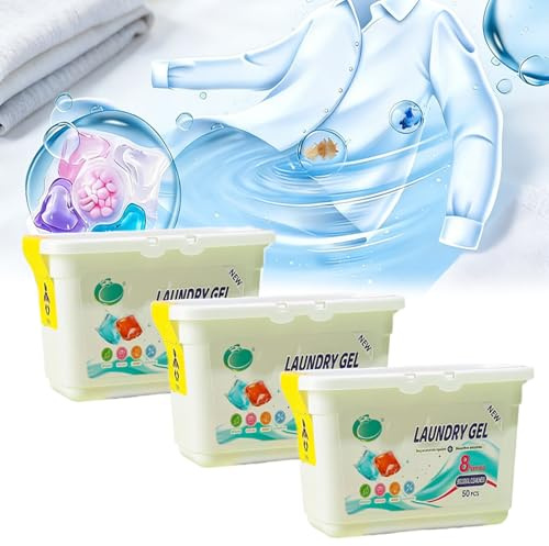5-in-1 Laundry Pods, Free and Clear Laundry Pods, High Efficiency Hygienic Clean Heavy Duty Liquid Detergent Pacs Free Clear of Dyes Perfumes for Visible Invisible Dirt,Dissolves in Water (200Pcs)