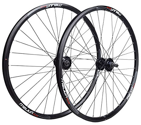 LHHL WTB Rim 20 /26 Hohlkammerfelge,Fahrrad Laufradsatz,QR Abgedichtetes Lager Scheibenbremse Freilauf,6/7/8/9 Geschwindigkeit 32H (Color : Black, Size : 20)