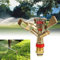 MOUMOUTEN Arroseur d'irrigation, connecteur 1/2 pouce Bras oscillant rotatif en laiton Arroseur d'eau Buse pulvérisation Irrigation jardin Arroseur pelouse en métal oscillant automatique