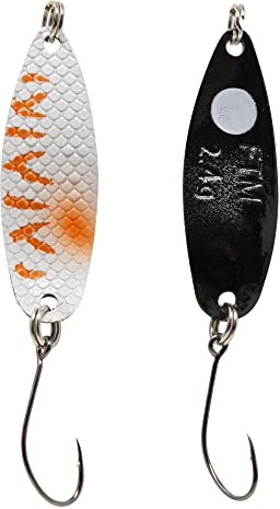 FTM Spoon Hammer 3,3cm 2,4g - Forellenblinker, Farbe:weiß-orange/schwarz-weiß