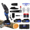 Brushless Electric Chainsaw Saw Cutter Tree Wood Branches Power Equipment with 2PCS Li-Ion Battery&2 Chain, 2200W, 6 Inch Guide Plate Length