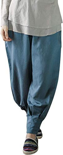 Fyra säsonger Tai Chi Uniform Set, Kampsportsdräkt Dam Martial Arts Byxor Bomull och Linne Yoga Bloomers Byxor för Tai Chi Kung Fu Wing Chun, Zen Meditation Yoga Suit