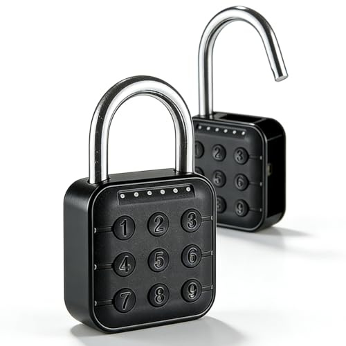 Elettronico Lucchetto Combinazione, 6 Cifre Lucchetto Con Codice Numerico Lucchetti Armadietto Palestra, Impermeabile Lucchetti Di Sicurezza In Metallo Per Cancelli, Palestre, Armadi, Porte, Valigia