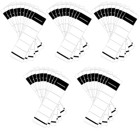Ferizzia 50 Pièces Étiquettes Autocollantes pour dos de Classeur, 5.4 x 19 cm Étiquettes Self Adhesive, Étiquette Autocollantes pour Dossier, pour Classeur de 8 cm, pour Écoles, Bureaux, Archives