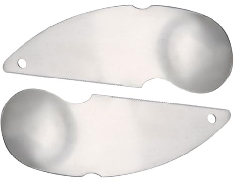 STAHAD 2 Pezzi Cucchiaio Kiwi in Acciaio con Taglierina Seghettata e Cucchiaio Scavino Ergonomico per Avocado e Frutta Utensili Pratici e Resistenti per Pelare e Affettare