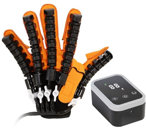XNKLPY Guante Rehabilitación Robot, Guantes Rehabilitación Dedos Ictus, Dispositivo Recuperación Función Mano, Equipo Recuperación para Aliviar Rigidez Mano a Largo Plazo Left L
