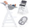 hauck Hochstuhl Alpha Plus Newborn Set mit 2in1 Bouncer - Mitwachsender Holz Babyhochstuhl ab Geburt, inkl. Sitzauflage & Neugeborenenaufsatz - Weiß