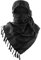 Luxns Militärischer Shemagh Taktischer Wüsten-Schal / 100% Baumwolle Keffiyeh Schal Wrap für Damen und Herren, Schwarz, Einheitsgröße