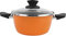 MAGEFESA Kochtopf mit Deckel 20 Ø - Valencia New - Antihaftbeschichtung verstärkt - Boden 100% Full Induction - Außen orange - 50% Energieeinsparung