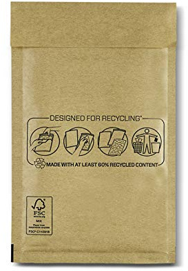 Bankers Box - Sobres y Bolsas Acolchados de Burbuja para Protección y Seguridad en Envíos y Transporte, Cierre Autoadhesivo, Ecológico, color Marrón, 100 Unidades, 120x210 mm (Nº12)