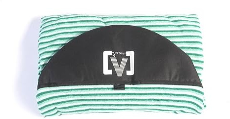 VICTORY - Funda de calcetín clásica retro de rizo para longboard/Mini-Mal, bolsa elástica ligera para tabla de surf, nariz protectora de poliéster, funda elástica de toalla de rizo suave y