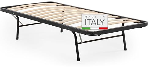 NUVOLA Play - Rete Letto Singolo 80x190 Estraibile con Doghe in Legno, Rete Singola Ortopedica Ideale per Letti Singoli o Divani, Letto a Scomparsa Singolo - Confortevole e Robusto - Made in Italy