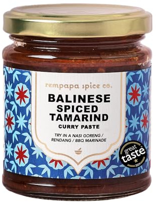 Rempapa Balinese Spiced Tamarind Curry Paste | Nasi Goreng Stir-fry Paste | Rendang Base | BBQ Marinade | 180g