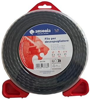 AUSONIA - 4,3 mm x 21 m spiralformad Nylon Thunder trimmertråd