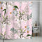 FAIRYGATE Duschvorhang Pink Duschvorhang 180x180 Weißer für Badewanne und Dusche im Badezimmer Badvorhang Anti Schimmel und Wasserdicht aus Stoff 100% Polyester Waschbar mit Vorhangringen B9708