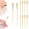 12pcs 2 en 1 Coupe-Poils de Nez, Rotation à 360° Tondeuse à Poils de Nez Coupe Poils de Nez Homme Femmes Double Face avec Cure-Oreilles Portable Outil d'Épilation des Narines (Blanc)