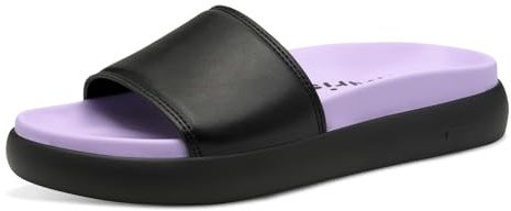 Tamaris Pantolette Damen Vegan Flach schwarz,EU 39