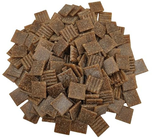 500 g Quarz-Mosaikfliesen, 2 cm, mehrfarbige Mosaiksteine, für Heimwerker, Handwerk, Hobby, Kunst, Heimdekoration, Wanddekoration (Kaffee)