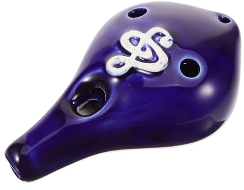 Ocarina Keramisk Ocarina 6 hål bärbart musikinstrument för nybörjare vuxen liten dekorativ enkel vind
