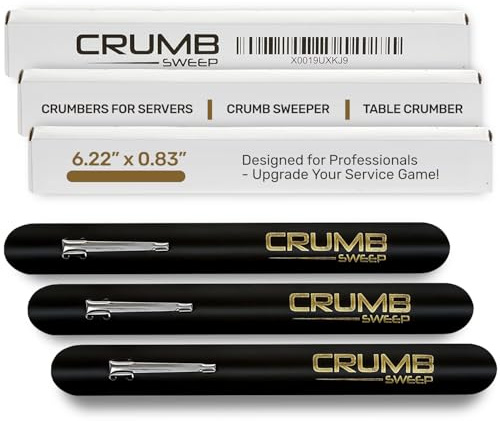 Crumb Sweep The Crumb sweeper | 3 table crumb sweepers in a package | For the busy restaurant waiter, waitress and server | Crumbers for servers