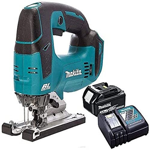 Makita DJV182Z 18V LXT Li-on Brushless Jigsaw with 5.0Ah BL1850 Battery & DC18RC Charger