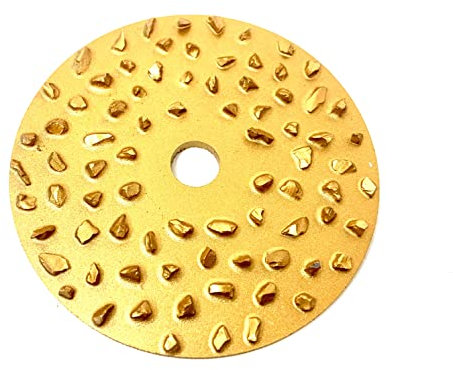 WELLERWERKZEUGE | Raspelscheibe Schleifscheibe 76x10 Holz Hufbearbeitung für mini akku Winkelschleifer wie Bosch GWS 12V 10,8V (Flach)