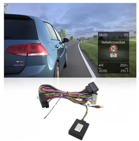 DYNAVIN Adattatore di assistenza per riconoscimento segnale stradale per VW Golf 7 VII Passat Tiguan Touran | Skoda Octavia 3 III Superb con piattaforma MIB D8-CANMIB-H