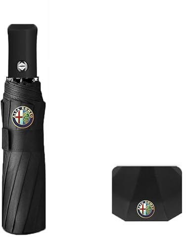 BAUFAS Mini Ombrello da Tasca, per Alfa Romeo Giulia Stelvio, Rapida e Ultra Leggero Compatto Pieghevole
