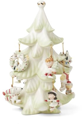 Lenox Peanuts Snoopy & Friends Christmas Mini Ornament Set & Tree, 11-Piece