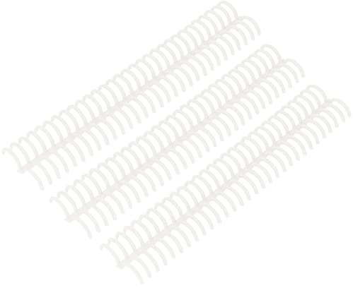 10 Stück Kunststoff Bindekämme, 22mm Durchmesser 30 Löcher Spiralbindungsrücken Buchbinder für die Herstellung von Dokumenten, Notizbüchern, Dateien, Alben (Transparent)