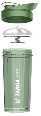 ROCKITZ Protein Shaker 500ml mit einzigartigem Konzept - dicht + leichte Reinigung + Protein Mischfeder = perfekt cremige Shakes ohne Klumpen – Premium Fitness Shaker Proteinshake