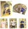 SHANHUHAI 55 Blatt Fussball karten fußball karten fussball sammelkarten football cards Football Stars Gold Edition Kartenspiel Kinder Erwachsene Party Geburtstag Hochzeit（B）