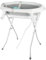 Baignoire pour bébé avec support, pliable, avec support antidérapant, insert de bain pour nouveau-né,66 * 61 * 82cm- Gris