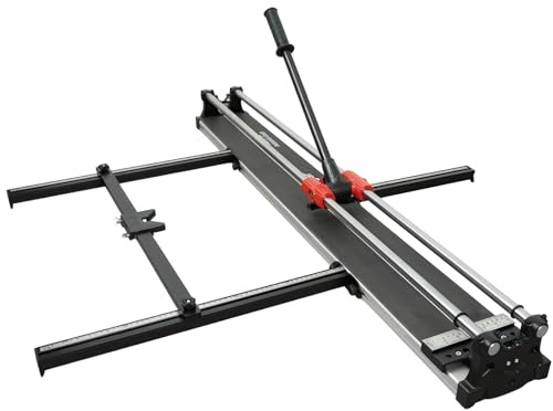 WUDLEP 48 Zoll Fliesenschneider, 120 cm manueller Fliesenschneider Doppelschiene, Hartlegierungsradschneider mit ergonomischem Griff, lasergeführte Präzision, für Porzellan-Keramikfliesen