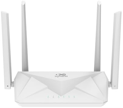 InHand Networks AX3000 Wi-Fi 6 Router, router inalámbrico Gigabit de doble banda, seguridad WPA3, IPv6, controles parentales, red de invitados, 160 MHz, 1024-QAM, MU-MIMO, OFDMA, baja latencia para el