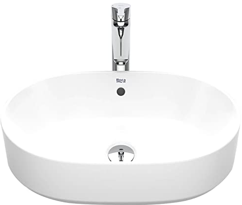 Roca,The Gap,ROUND - Lavabo de sobre encimera,Blanco,550mm x 390mm x 130mm,A3270Y1000