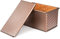 Newellsail Teglie per Pane con Coperchio Scorrevole Stampo per Pane Tostato in Acciaio al Carbonio Pullman Stampo per Pagnotta Teglia per Toast Antiaderente, Stile Ondulato Champagne Oro 21x11,5x11cm