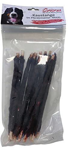 Corwex Barra masticable para perros en abrigo de caballo Maxi | sin cereales | La barra ideal para perros sensibles y grandes (300 g)