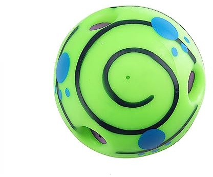 Holdfiturn Interactive Giggle Ball for Dogs Durable and Entertaining Dog Toy Squeaky Toy with Unique Sounds Dental Health Chew Toy Suitable for Cats and Dogs 5.1 Size