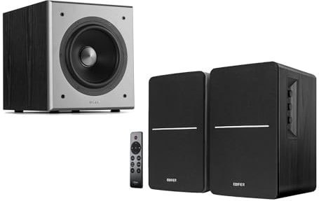 Edifier R1280DBs Active Bluetooth Bookshelf Speakers T5 Active Subwoofer
