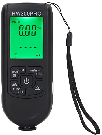 Paint Coating Thickness Gauge, Digital Car Paint Thickness Tester Meter Gauge, Automatic Shutdown Function, 0 to 2000um Measuring Range, Portable Paint Depth Gauge for Car (Black)