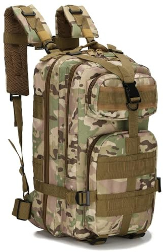 Lawaia 30L Sac à Dos Style Militaire, Sac À Dos Multifonction Molle Assaut Pack Tactique Combat Sac à Dos pour Trekking Randonnée Camping Pêche Escalade Alpinisme ou Utilisation Quotidienne
